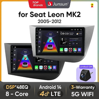 Junsun Android wireless CarPlay Auto Car Radio For Seat Leon MK2 2005-2012 Intelligent Systems RDS DSP GPS FM BT SWC