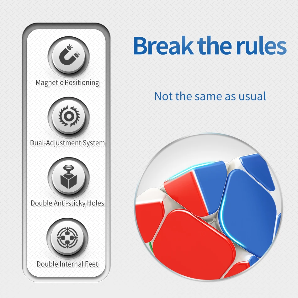 MOYU RS Skewb Magnetic Magic Speed Cube Professional Fidget Toys Moyu RS M Skewb CubeCubo Magico Puzzle