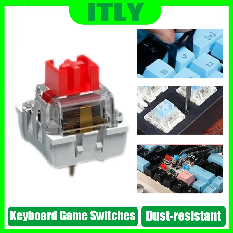

Hot Swap Mechanical Gaming Keyboard Switches Axis Shaft Switch for DIY Mechanical Keyboard Switches Linear Switch