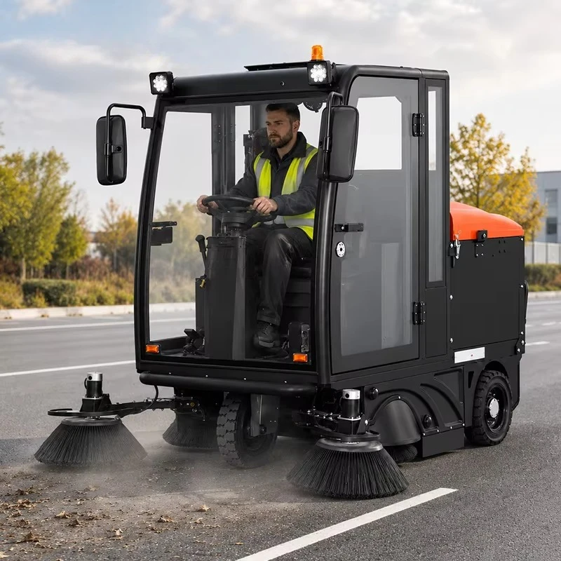 Commercial Ride on Floor Sweeper Machine Best Industrial Battery Powered Floor Sweepers