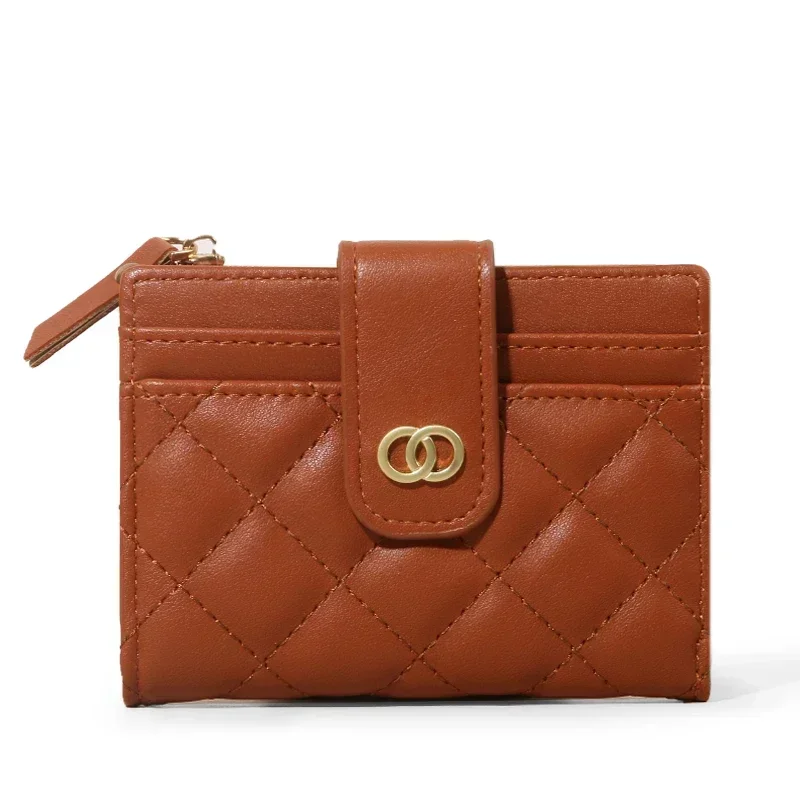 محفظة نسائية من Baellerry مصنوعة من الجلد باللون الوردي وحامل بطاقات نسائية وحقيبة صغيرة مع سحاب للفتيات ومحافظ للعملات المعدنية باللون الأسود والأحمر للنساء