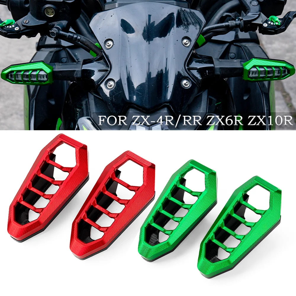 

Для KAWASAKI NINJA ZX-4R/4RR ZX-6R ZX-10R 2024 2025 Ninja 650 аксессуары мотоциклетный указатель поворота защитная крышка