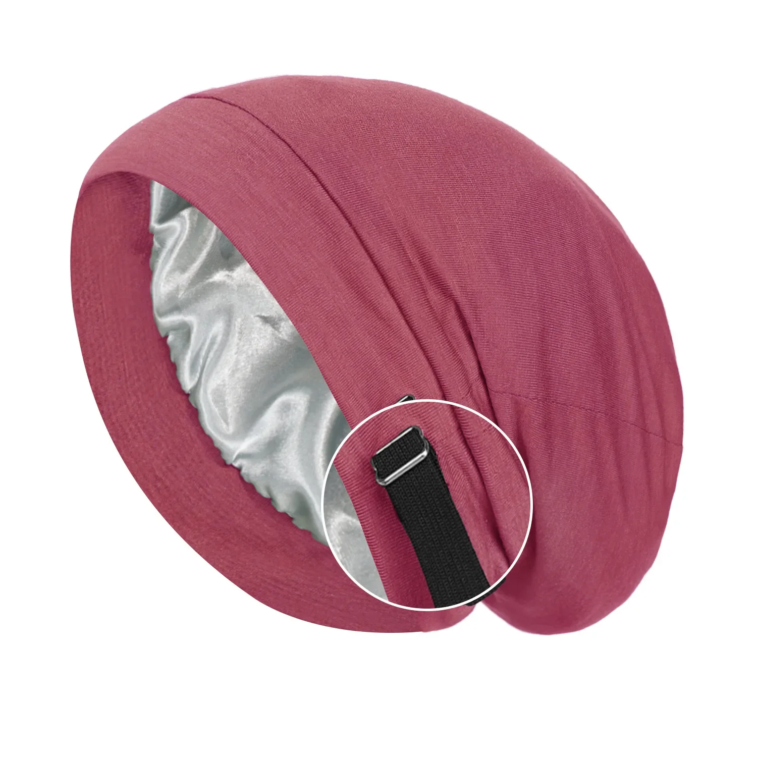 Unisex Hair Bonnet Hat Women Men Double Layer Night Sleeping Caps Elastic Adjustable Skullies Beanies Cap Baggy Hat Head Wraps