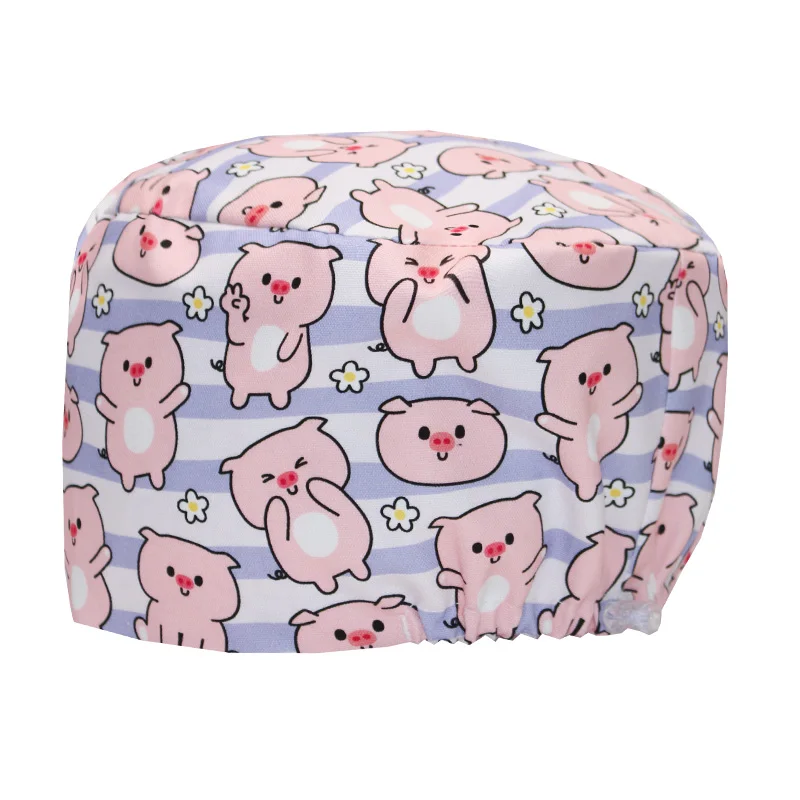 High Qualiy Surgeon Hats Thick Cotton Dental Hospital Caps Medical Scrub Hats Soft Breathable Pediatric Nursing Caps K1083