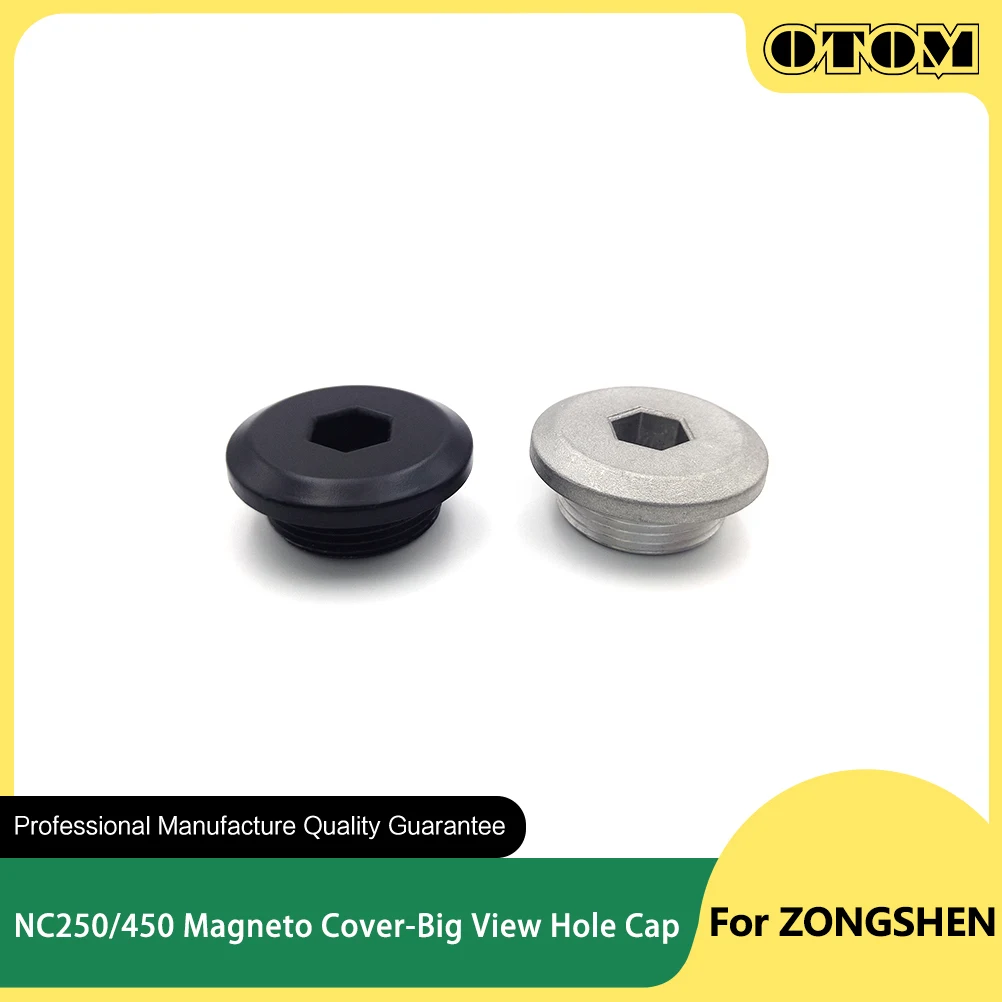OTOM-estator Magneto de motocicleta zs177 mm, cubierta del cárter izquierdo, orificio de visión, Perno de tapa para ZONGSHEN NC250 NC450 AVANTIS ENDURO