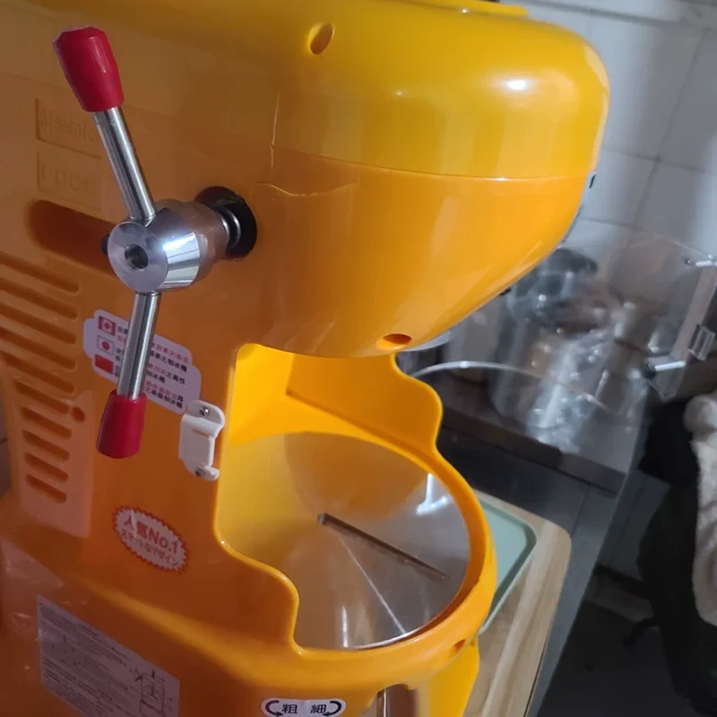 

New Hot Sale Commercial Continuous Ice Machine Countertop Snow Ice Crusher Ice Shaver Machine 304 Stainless Steel