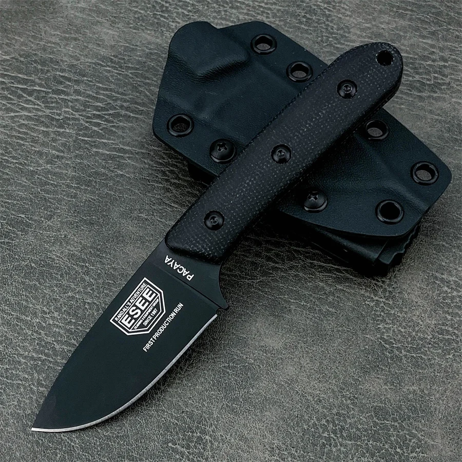 Pacaya Straight Knife Hunting Knife Outdoor Knife Craft Knife Camping Equipment Knife with Sheath Gifts for Men