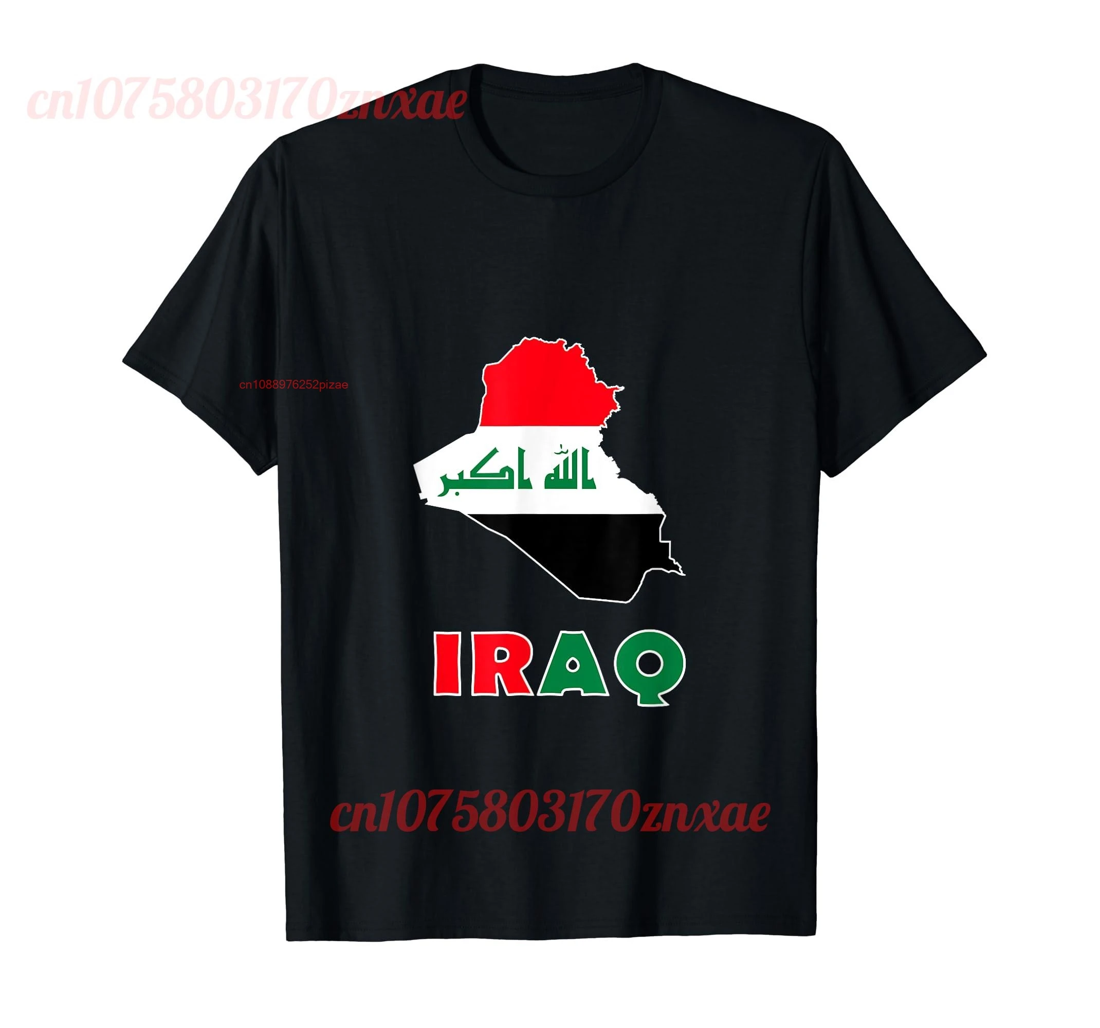 

100% Cotton Iraq Iraqis map flag T-Shirt MEN WOMEN UNISEX T Shirts Size S-6XL