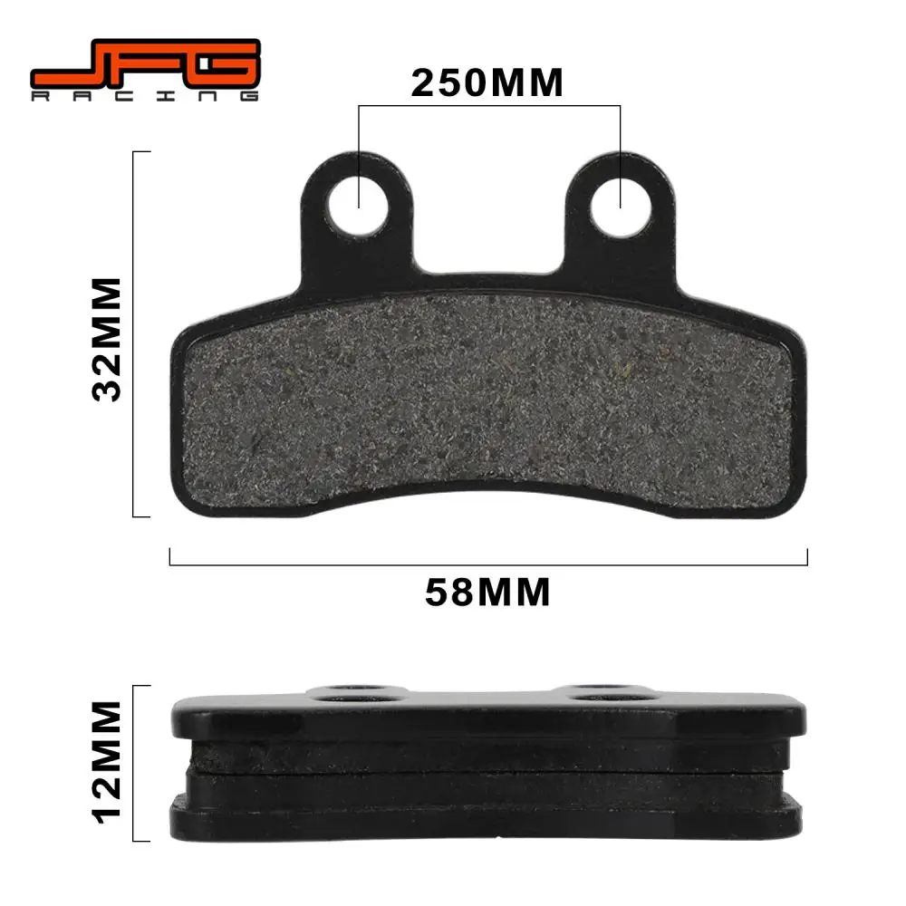 Motorcycles Front Rear Brake Pads Kit For Tuttio Soleil 01 Electric Dirt Bike E-Bikes All-copper Fund Metal Sintered Durable