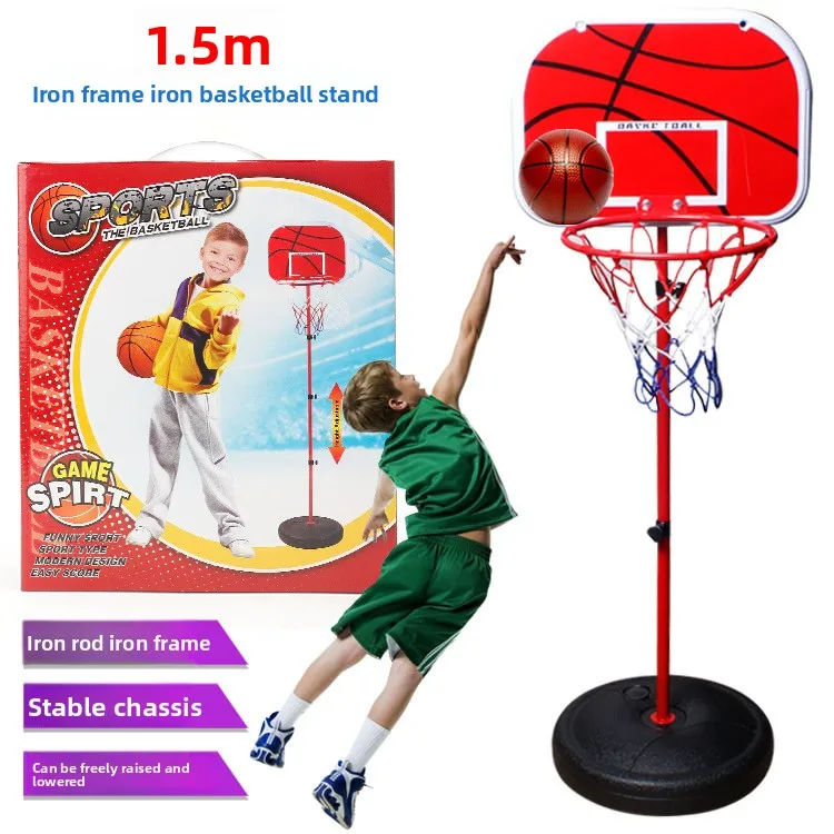 

Баскетбольное кольцо с мячом и насосом, мини-баскетбольное кольцо, регулируемое, портативное, для игры в помещении и на улице, для детей