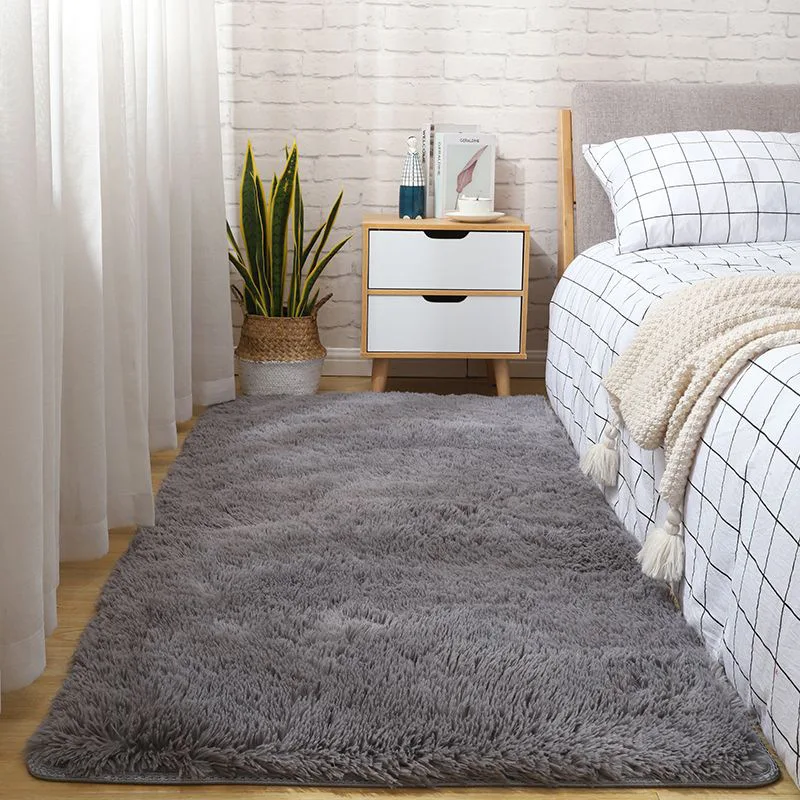 Alfombra nórdica ins wind para sala de estar, estudio, teñido anudado, pelo de seda, dormitorio, manta de cama resistente a la suciedad, manta para ventanal