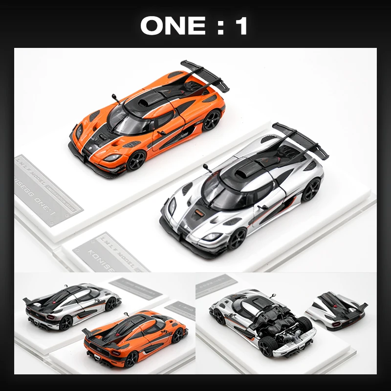 

LMLF In Stock 1:64 ONE 1 Opened Hood Diecast Diorama Car Model Collection Miniature Toy