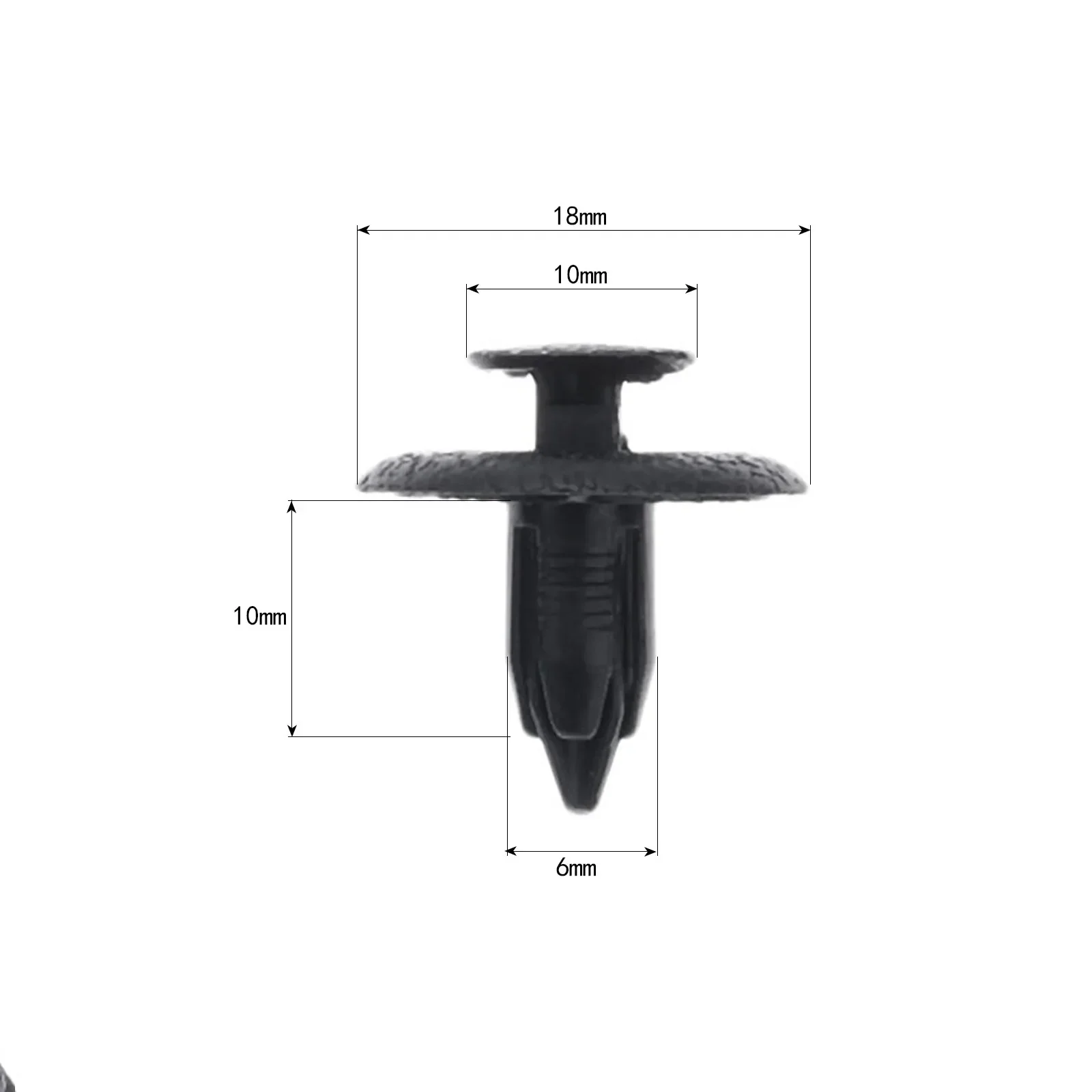 50szt Zapięcie samochodowe 6mm Otwór Sufit bagażnika samochodowego Stały zacisk Push Type Klipsy wewnętrzne Do Mazda 323 Family HAPPIN M3 M6 B70 B50 — zdjęcie 3