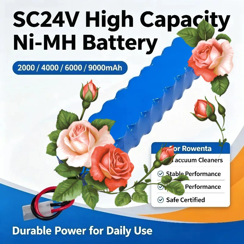 SC24V 2000‑9000mAh High Capacity Rechargeable Battery Replacing RH8771WS RH8770 RH8779 RH877901 rh87501 Battery Pack