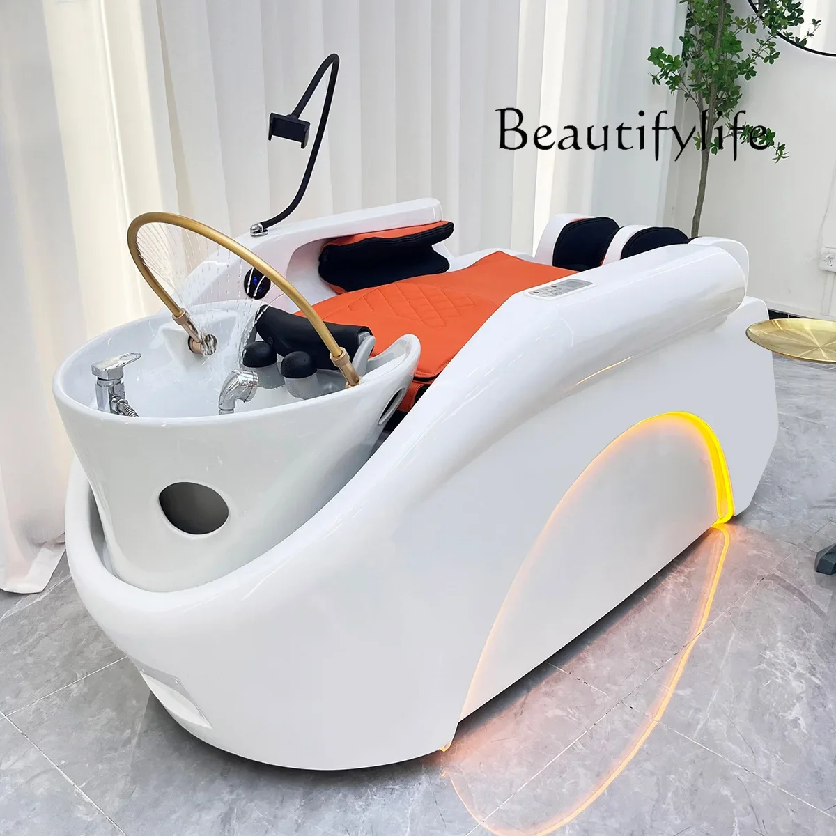 High-end multi-function luxury full body automatic retro intelligent electric massage shampoo bed