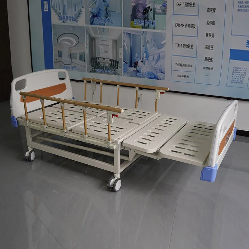 سرير مستشفى لكبار السن مع مرحاض متعدد الوظائف، سرير طبي من الفولاذ عالي الكربون، للاستخدام المنزلي للمريض مع تواليت #2