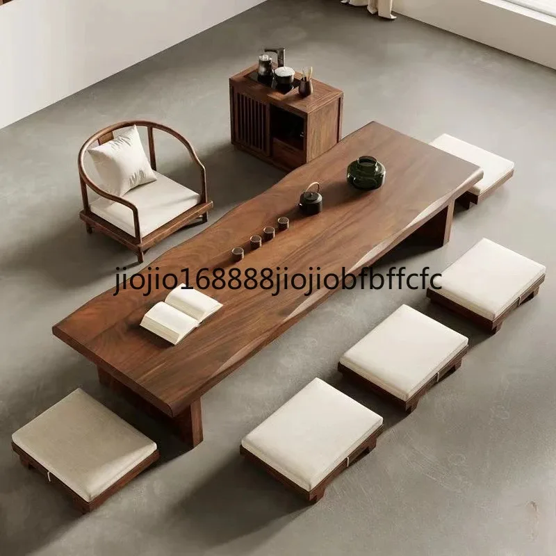 Suitable for walnut tatami tea table, short table, Zen table, convex window tea