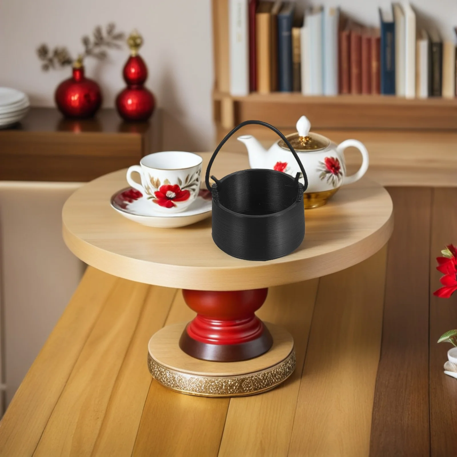 

20Pcs Mini Halloween Cauldron Black Plastic Witch Bucket Pot Party Favor Fairy Garden Dollhouse Camping Decoration