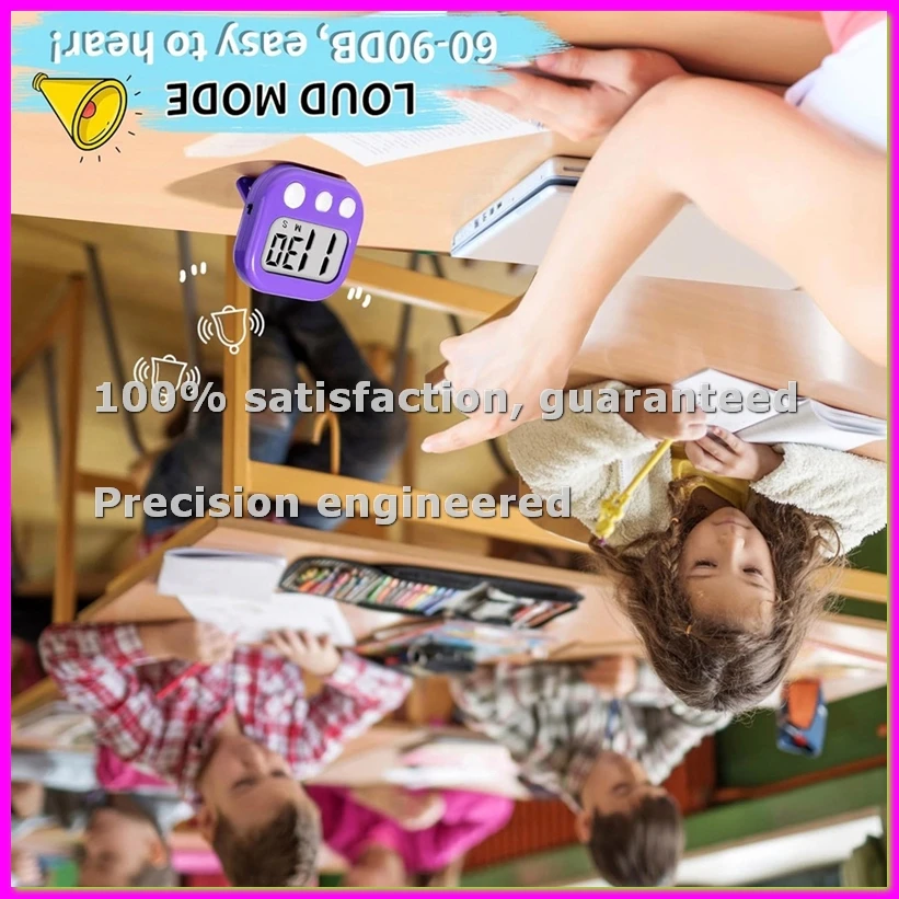 

Classroom Timer for Teachers Kids Large Magnetic Digital Timer Teacher Supplies 6 Pack-Pink,-AD23