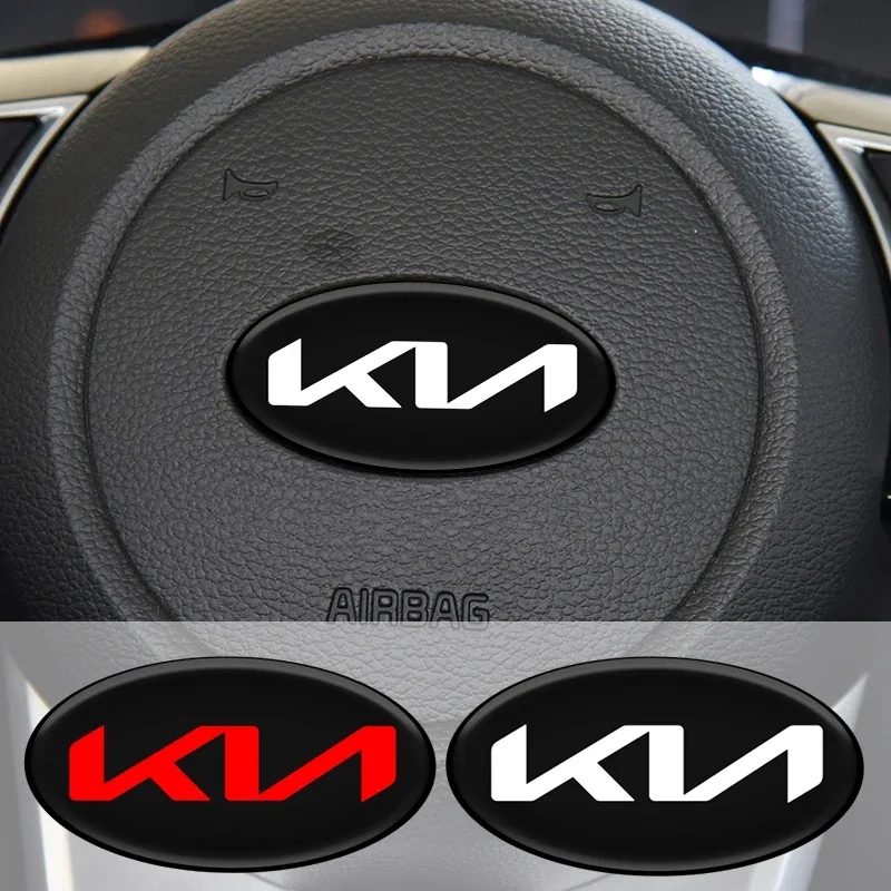 

1Pcs 6mm For Kia K2 K3 K5 Rio Soul Sportage Car Interior Stickers Decoration Car Steering Wheel Center Sticker Accessories