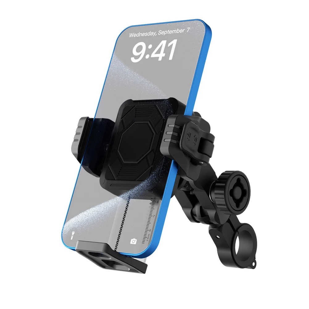 

Motorcycle Phone Holder Anti-Shake Motorcycle Phone Mount Adjustable Motorcycle Cellphone Holder