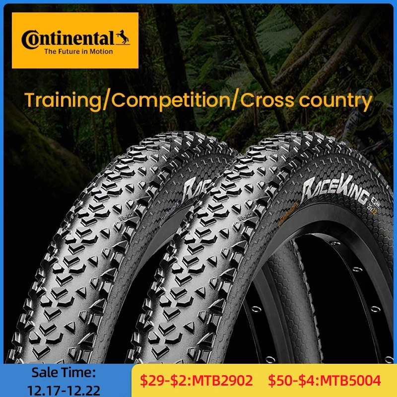 Continental MTB Tire Race King 26 27.5 29 2.0 2.2 Tire Rim 180TPI Bicycle No-Folding Tire Steel Wire Tyre Anti Puncture