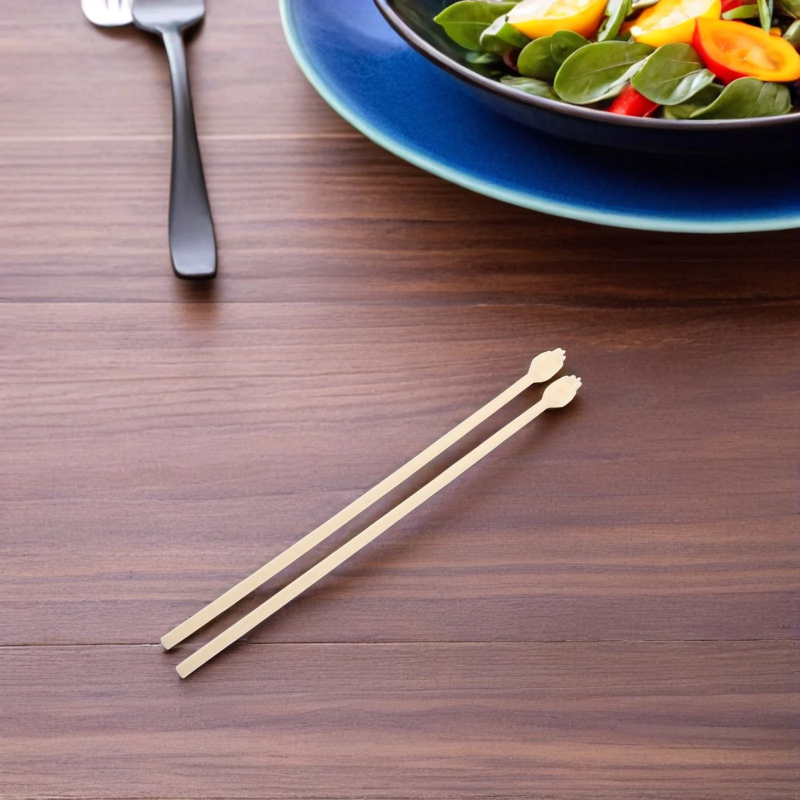 

8 Pairs Hand Holding Funny Chopsticks Office Food Grade Plastic Kitchen Utensils