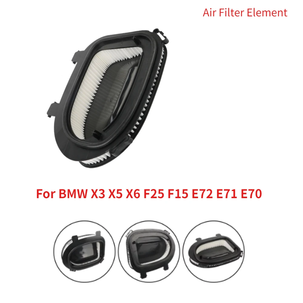 

Car Engine Air Filter Filtration For BMW X3 X5 X6 F25 F15 E72 E71 E70 2.0-3.0L Replacement Accessories 13717811026