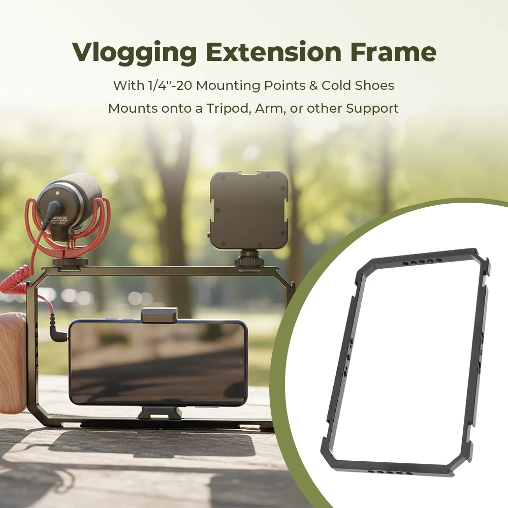 CAMVATE Universal Smartphone Video Rig Phone Cage for iPhone Android Cellphone Video Stabilizer Handheld Tripod Mount Filmmaking