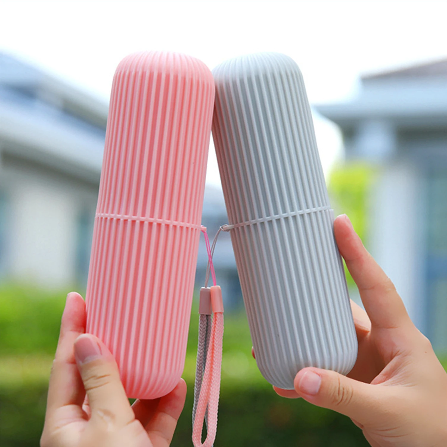 Portable Toothpaste Toothbrush Protect Holder Case Travel Camping Storage Box Organizer Travel Toiletries Storage Cup New Creat