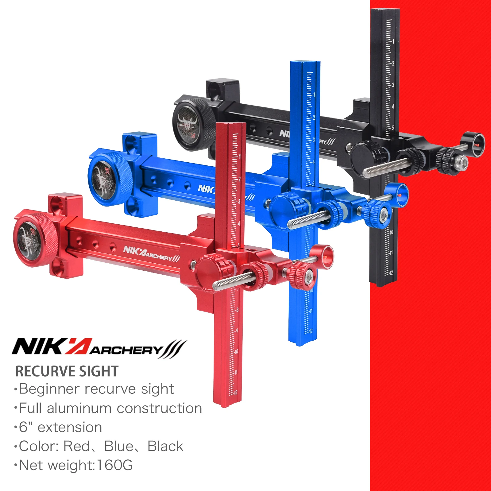 Imagem -04 - Mão Direita Recurve Bow Sight para Caça e Tiro t Forma Archery 1pc