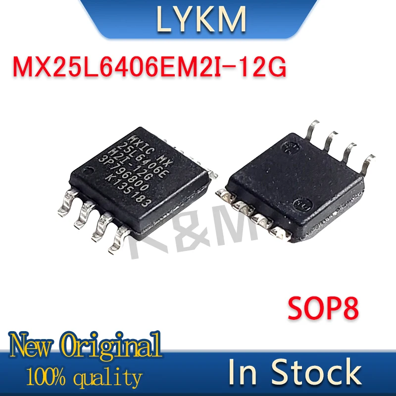 2-5/Pcs Nieuwe Originele MX25L6406EM2I-12G 25l6406e M2I-12G Sop8 8M Flash Geheugenchip In Voorraad