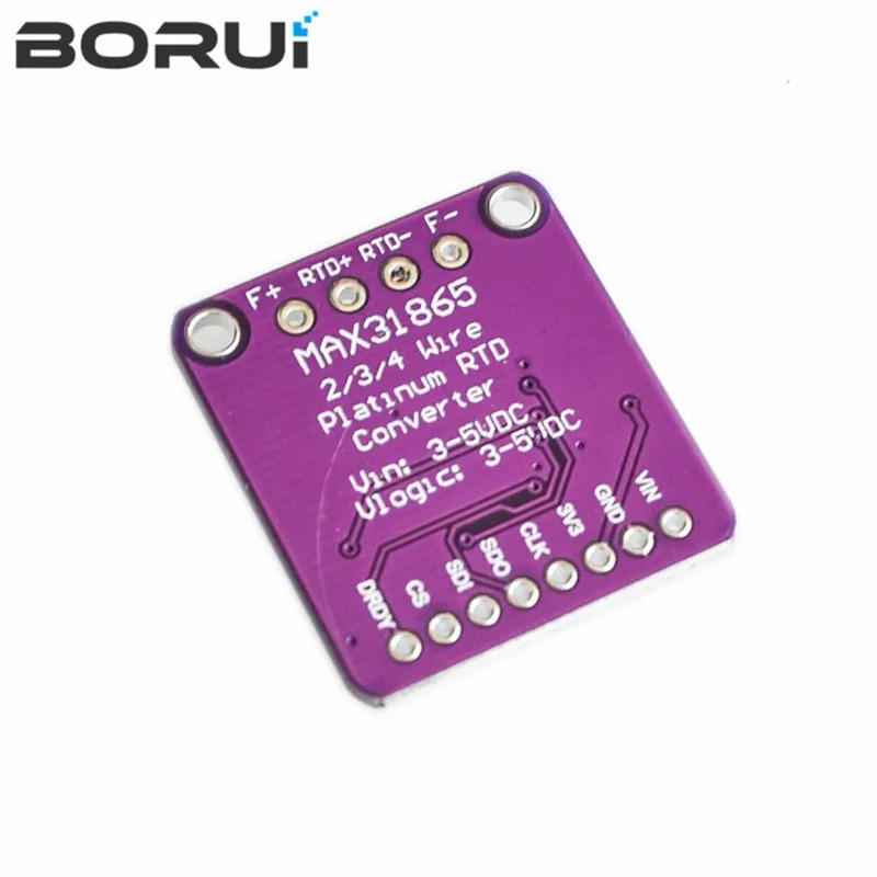 MAX31865 PT100 to PT1000 RTD-to-Digital Converter Board Temperature Thermocouple Sensor Amplifier Module 3.3V/5V For Arduino