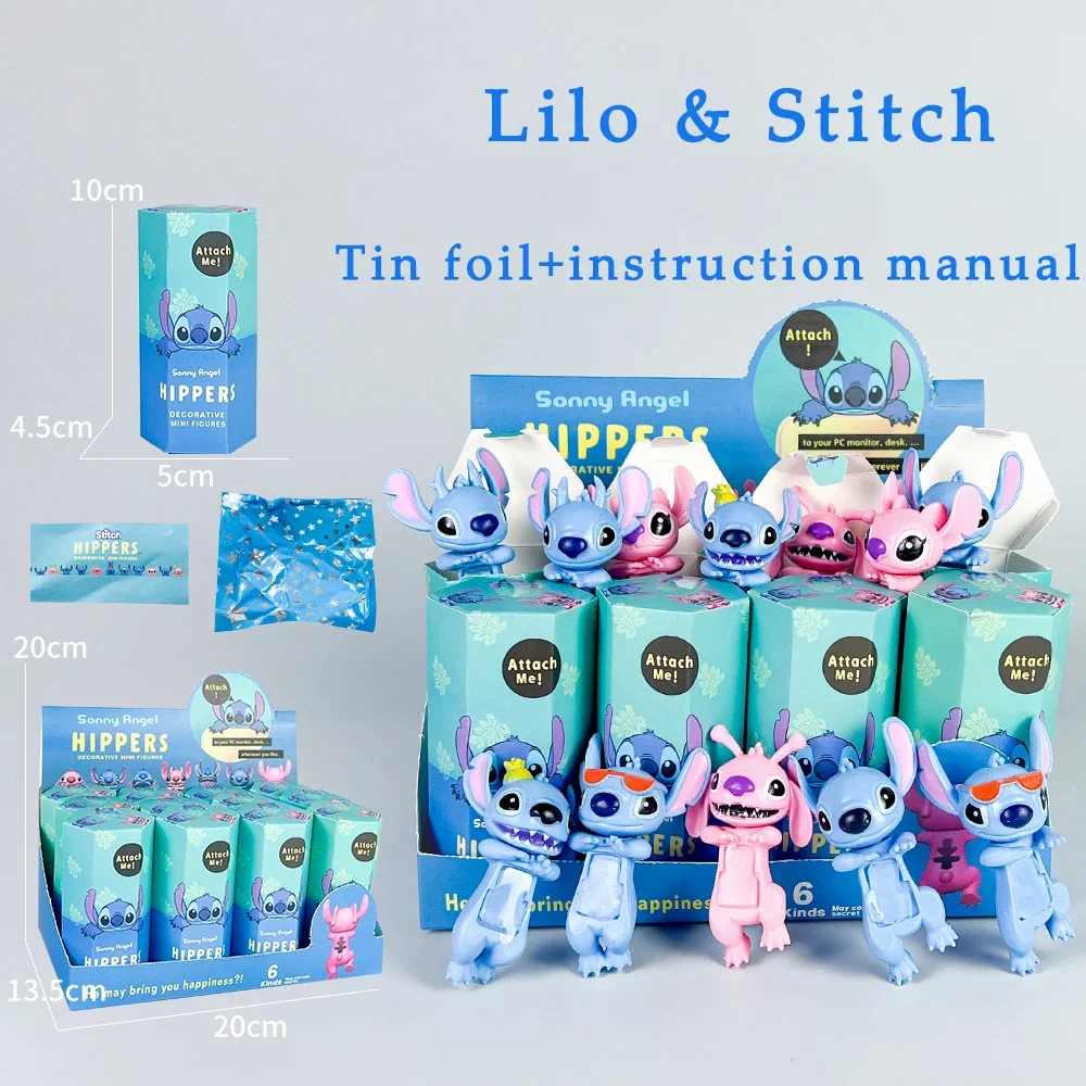 Sonny Angel Pokemon Stitch Kuromi Blind Box Stitch Party Angel Mysterious Surprise Box Action Anime Figures Model Christmas Gift image 2