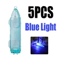 5 piezas de color azul