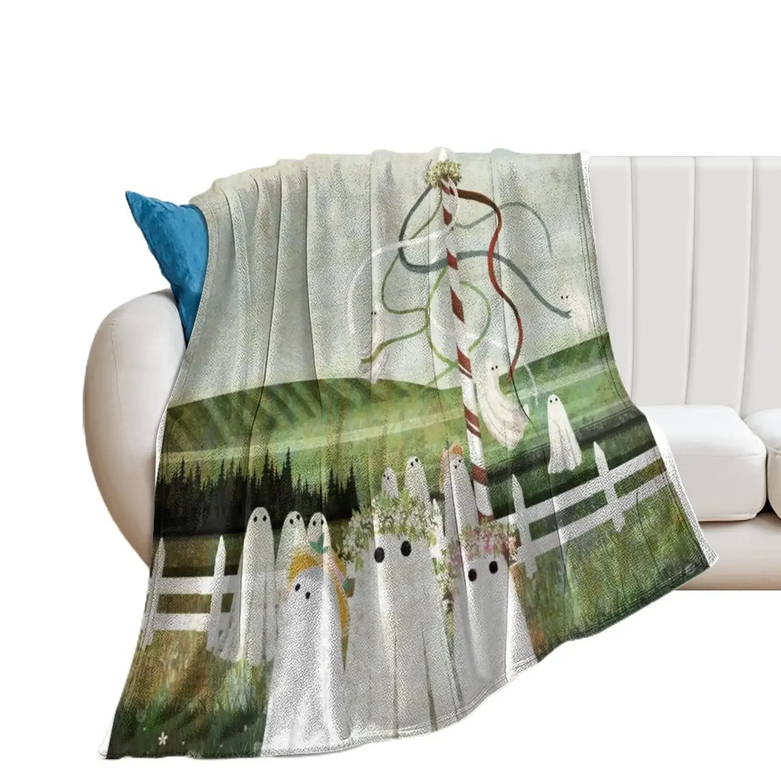 May Queen Throw Blanket Camping Loose Blankets