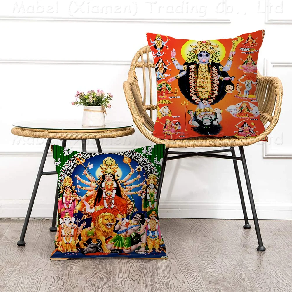 

Goddess Kali Jay Maa Godde Mahakaali Cushion Cover Inches Farmhouse Decor Home Throw Pillow Covers For Couch Decorations