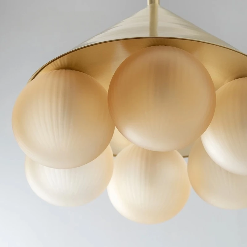 Minimalist Luxury Italian Designer Light Magic bean Bubble Ball Glass LED chandelier, Ceiling lustre for Kitchen Bar Lighting