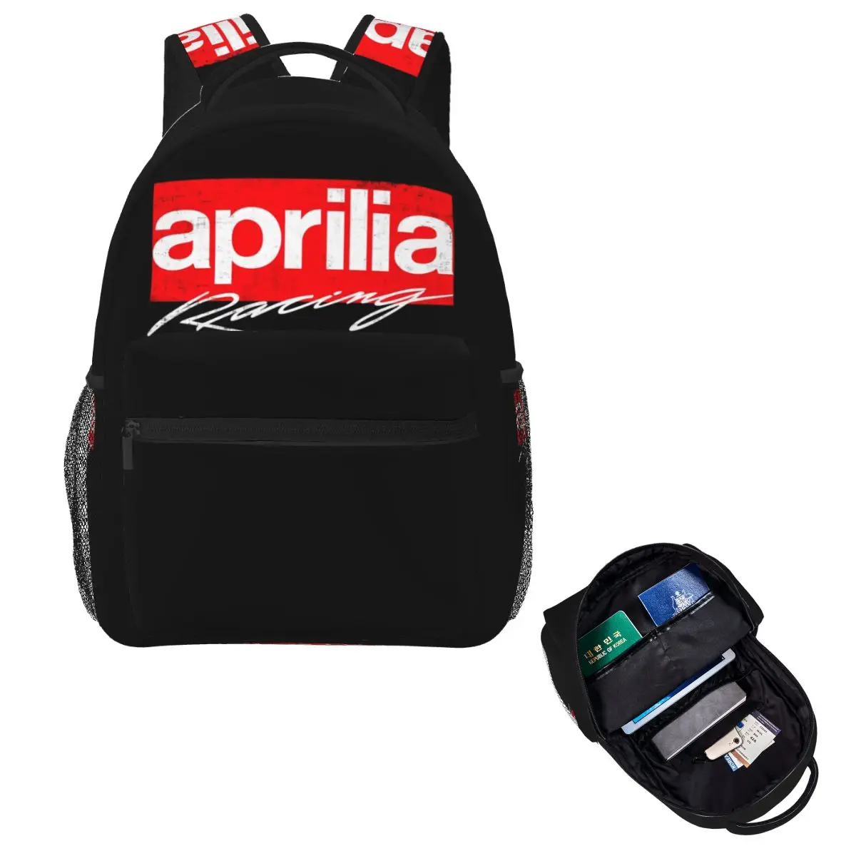 Aprilia Racing Backpack Hot Sale Daypack Large Capacity Boys Girls BookBag School Bag Shoulder Bags for Men Women