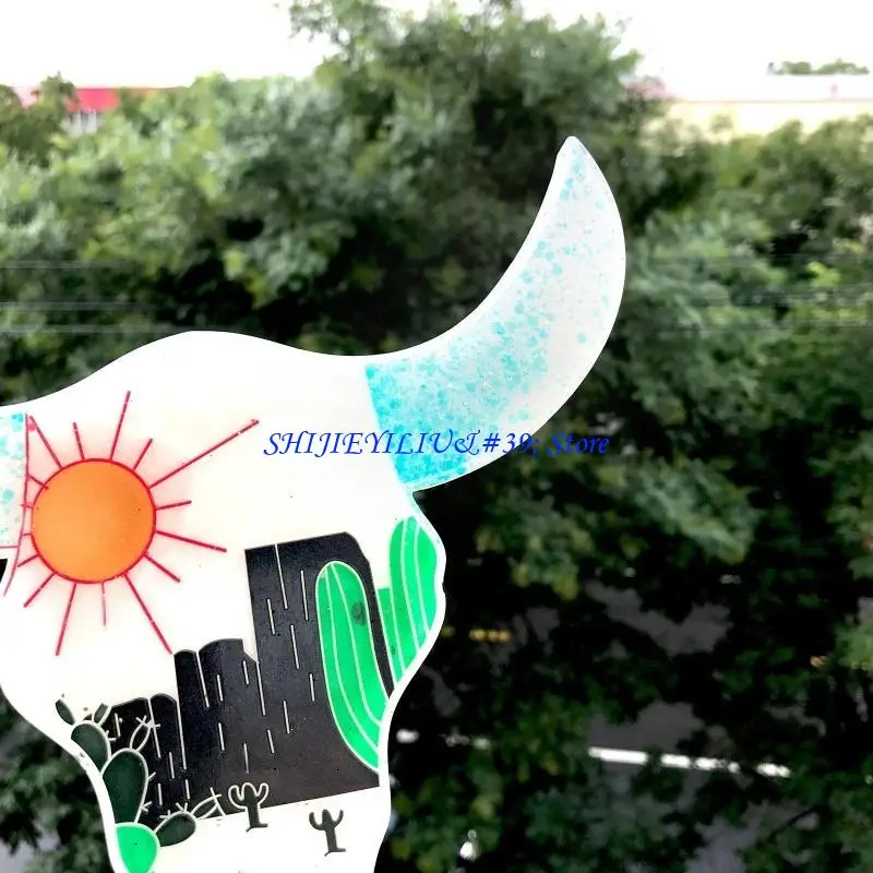 

E21F Shiny Glossy for Head Silicone Mold for DIY Craft Cow Cattle Wall Pen