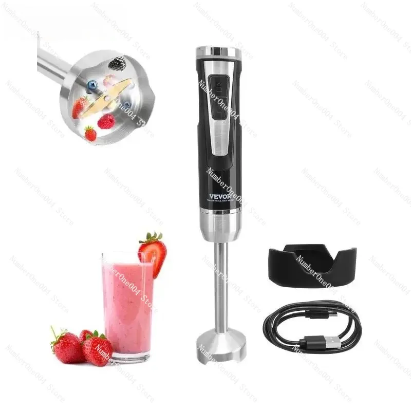 

VEVOR 8 Speed Immersion Mini Portable Blender Handheld Mixer Machine 200W 500W Cordless Recharge home-appliance for Kitchen