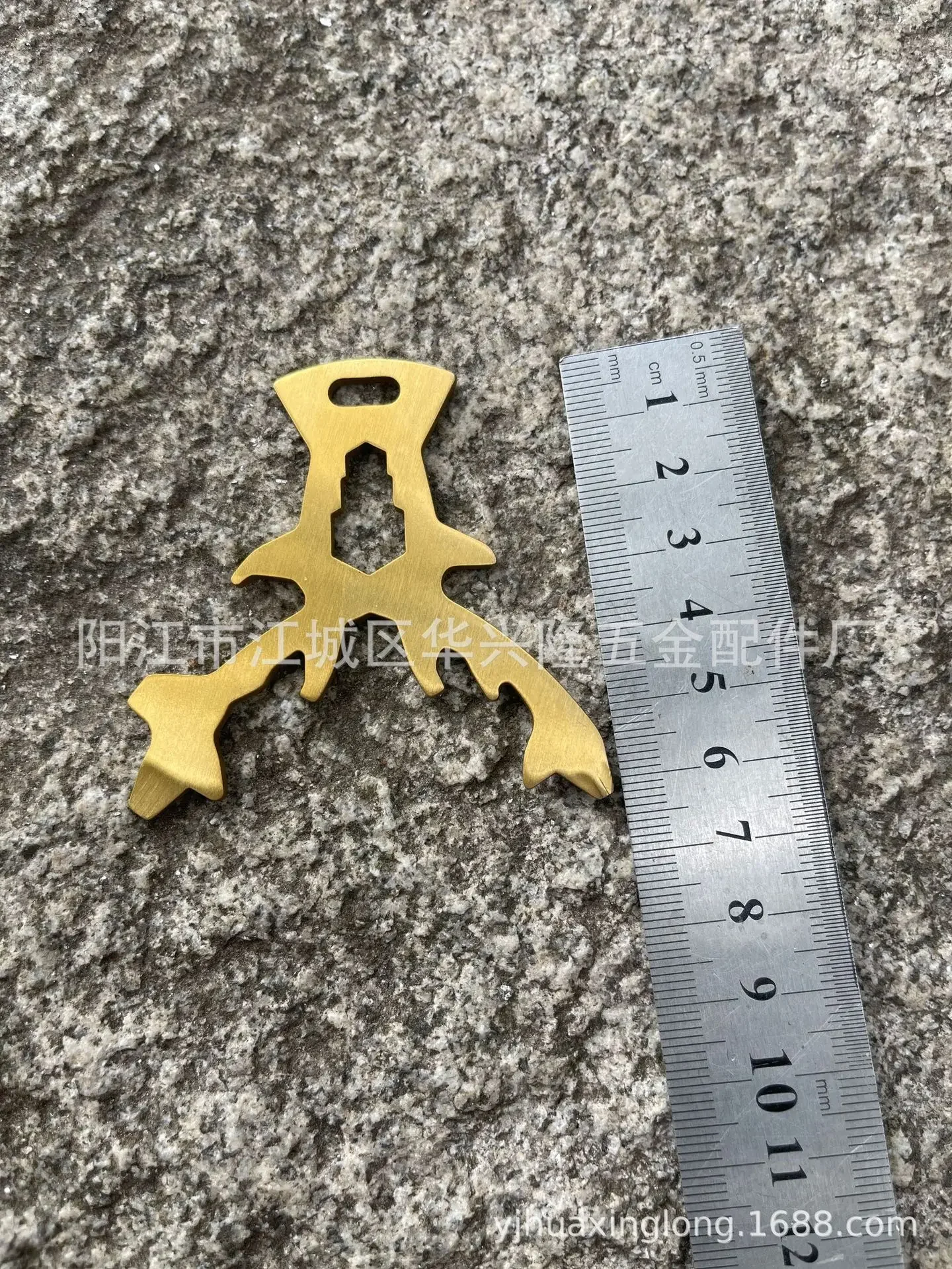 Outdoor EDC Stainless Steel Multifunction Keychain Tools Opener Screwdriver Tool