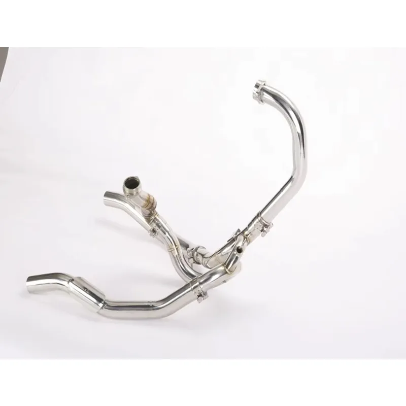 FBB قطع غيار الدراجات النارية عالية الأداء التيتانيوم الفولاذ المقاوم للصدأ ألياف الكربون تعديل نظام ماسورة العادم ل SV1000 #1