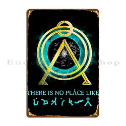 There Is No Place Like Home Vintage Stargate Metal Plaque Cinema Club Printing Custom Decoration Tin Sign Poster