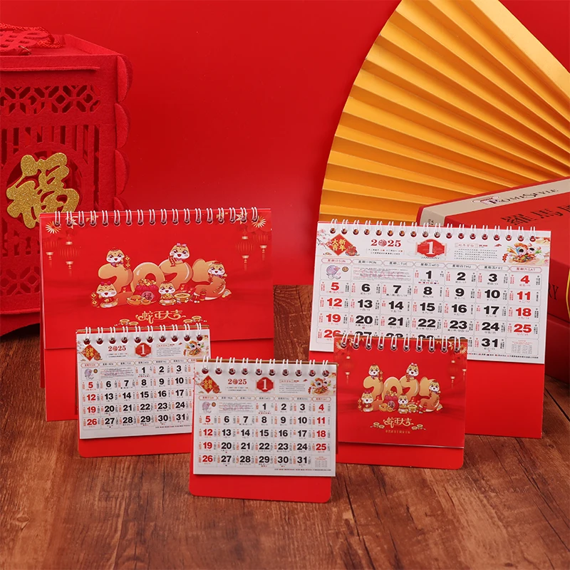 Chinese Traditional Calendar Hanging Calendar 2025 Lunar Calendar Year Of Snake Calendar Household Wall Hanging Desktop Calendar