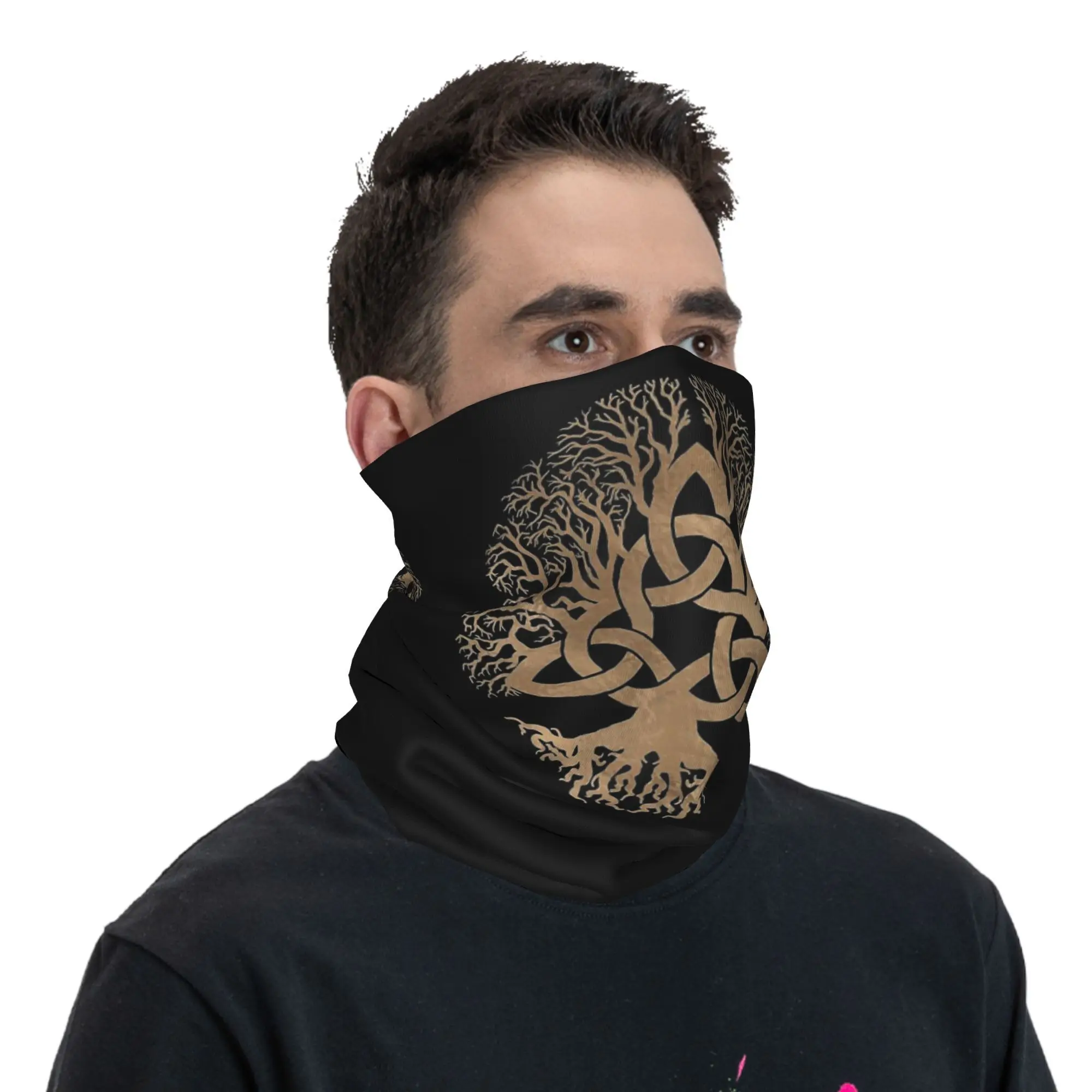 Tree of life -Yggdrasil Bandana Neck Gaiter Printed Mask Scarf Multifunction Face Mask Running For Men Women Adult Breathable