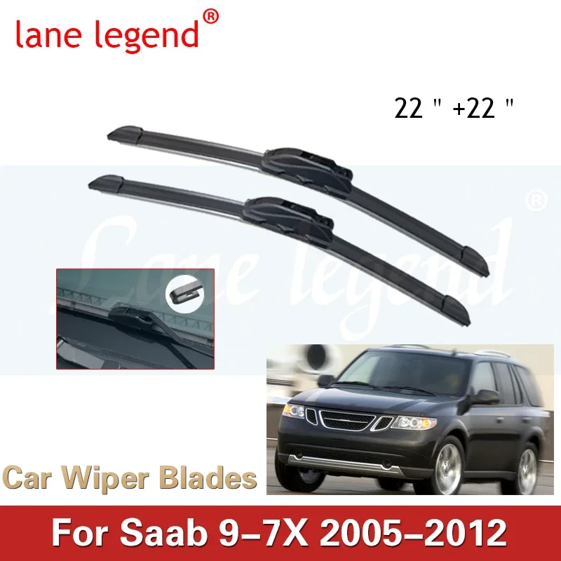 

Car Wiper Blade For SAAB 9-7X 2005-2012 Windshield Rubber Silicon Refill Front Window Wiper 22"+22" LHD Auto Accessories