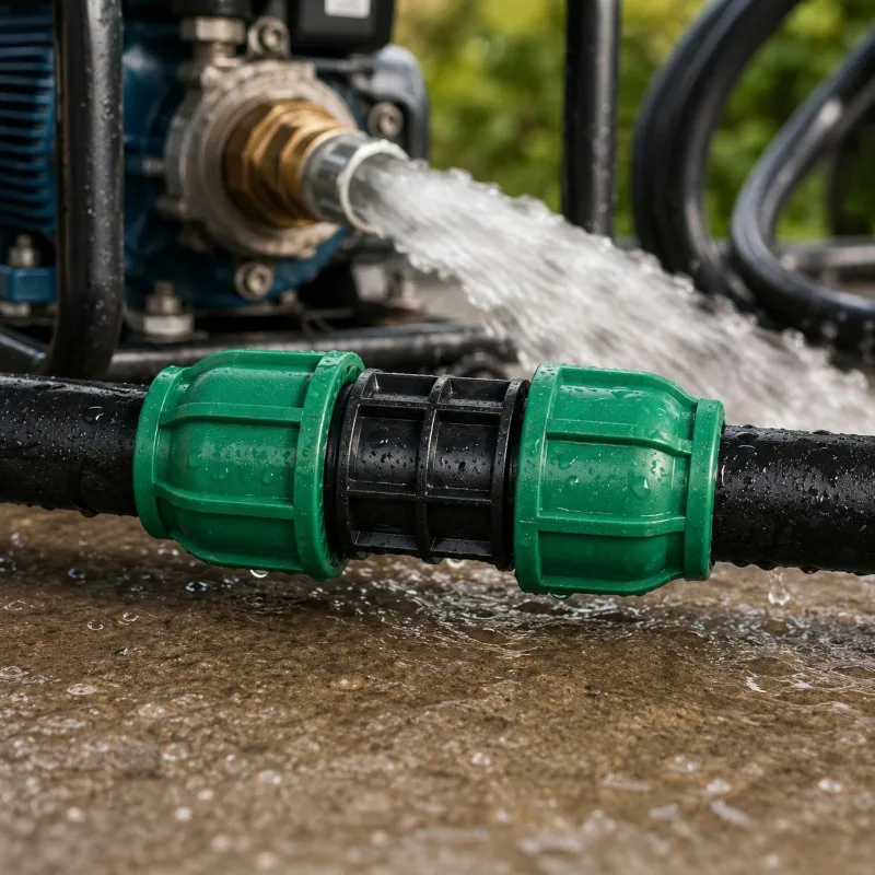 10-1PCS PP Water Pipe Quick Connector Easy Install Locking Double Gasket Seal Leak Proof Versatile Home Irrigation Hose Fitting