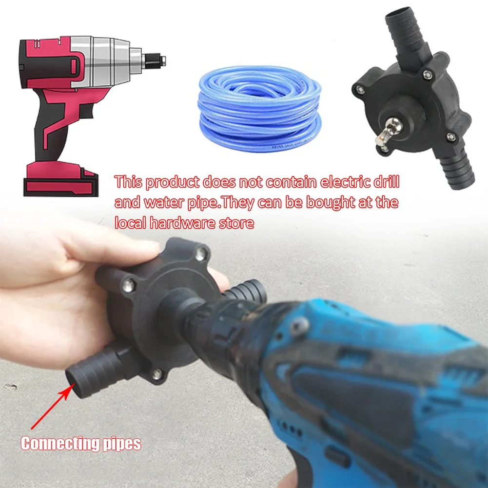 

Portable Household Electric Drill Pump Mini Diesel Oil Fluid Water Pump Hand Self-priming Liquid Transfer Pumps