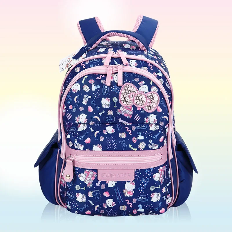 

New Sanrio Kawaii Anime Cartoon series HelloKitty Creative Yan Value Cute Girl Backpack Student Schoolbag Gift Girl Heart